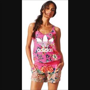 NWT Adidas Farm Rio Bright Pink Romper